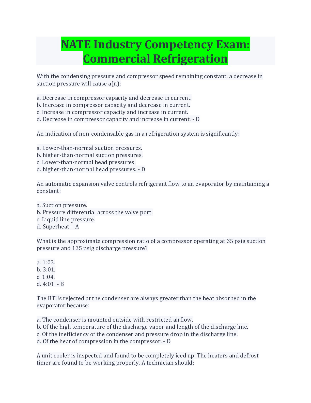 Bundle for NATE Tests Compilation Browsegrades